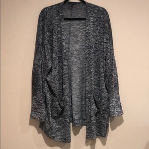 Lane Bryant Gray Open Face Cardigan Sweater